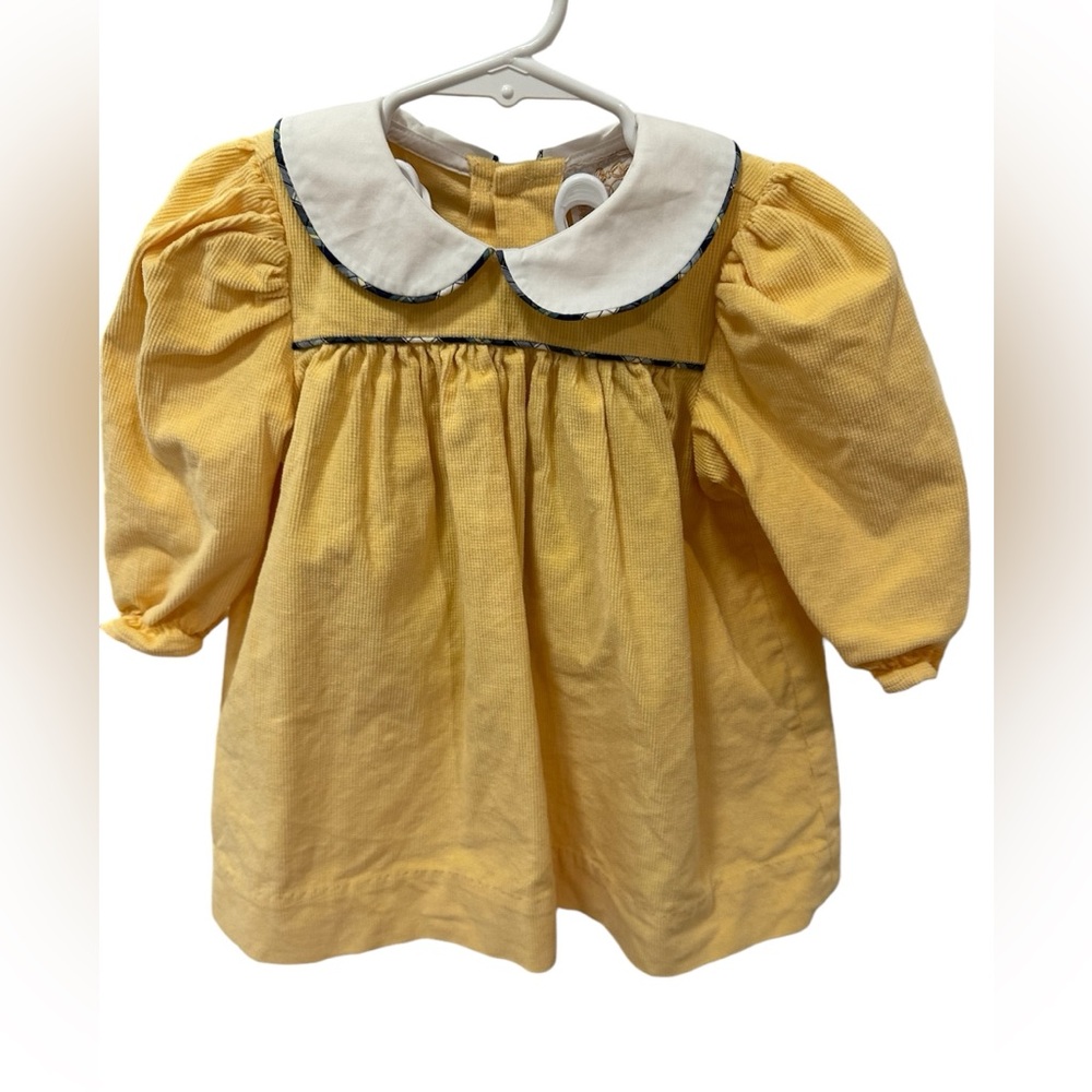 The Beaufort Bonnet Company Yellow Dress with White Collar